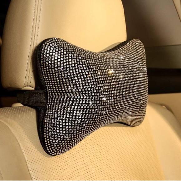 2 Rhinestone Car Neck Pillows - Picture 3 of 7